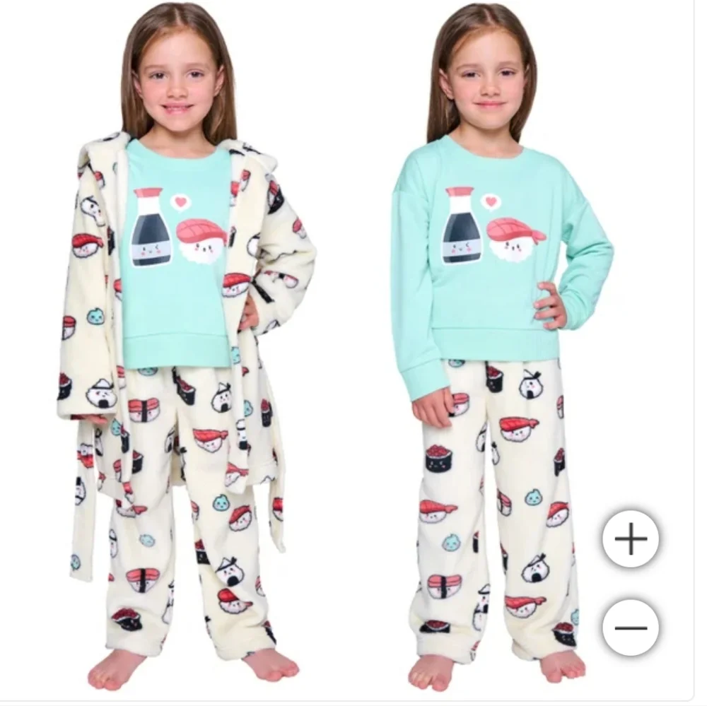 Pekkle Kids' 2-piece Pajama & Robe Set